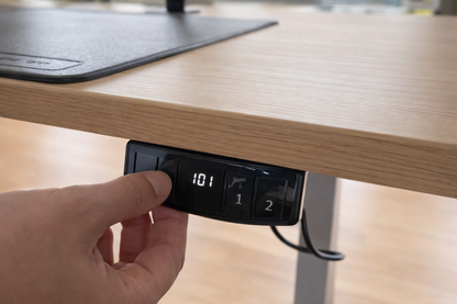 Mesa M1 eléctrica Archivos Activos – vista lateral regulación de altura | TDB