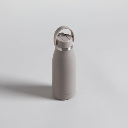 Botella termica de acero inoxidable colo gris descuento durante el HOTSALE2025