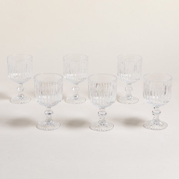 Copa de vidrio stripes de 300 ml con descuento durante el HOTSALE 2025