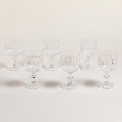 Copa de vidrio stripes de 300 ml con descuento durante el HOTSALE 2025