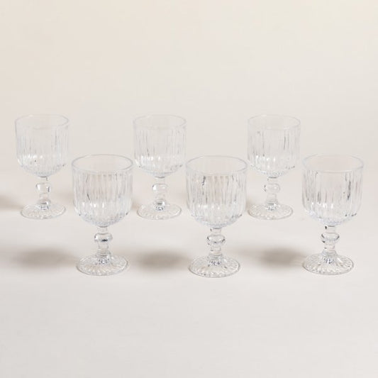 Copa de vidrio stripes de 300 ml con descuento durante el HOTSALE 2025