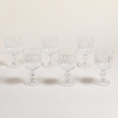 Copa de vidrio stripes de 300 ml con descuento durante el HOTSALE 2025