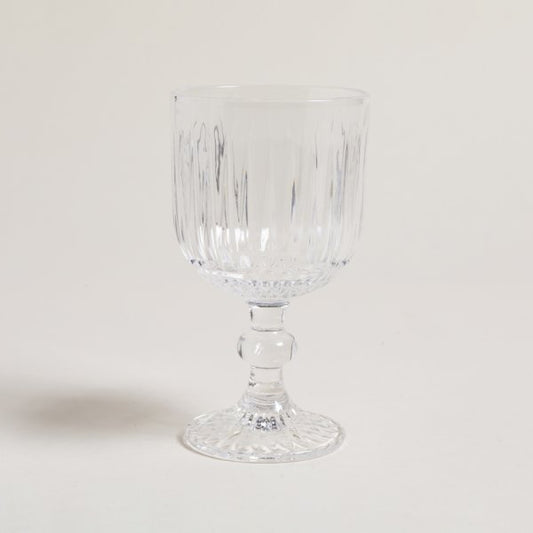 Copa de vidrio stripes de 300 ml con descuento durante el HOTSALE 2025