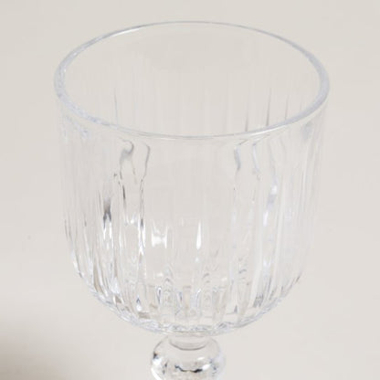 Copa de vidrio stripes de 300 ml con descuento durante el HOTSALE 2025
