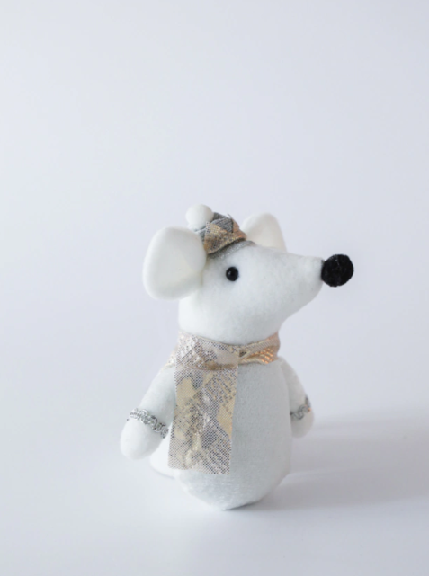 Adorno Colgante Ratón Blanco - 3 cuotas sin interés