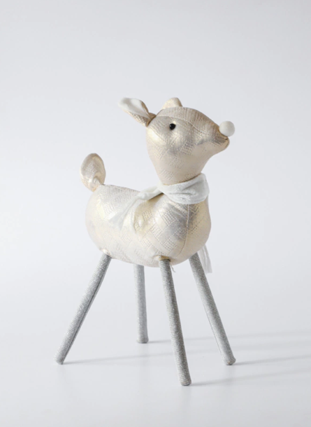 Adorno Navideño Reno Dorado - 3 cuotas sin interés