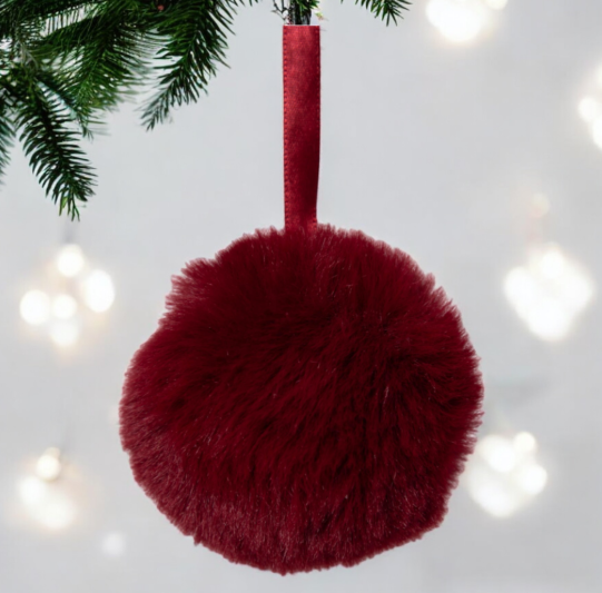 Esfera colgante pompones - 3 cuotas sin interés