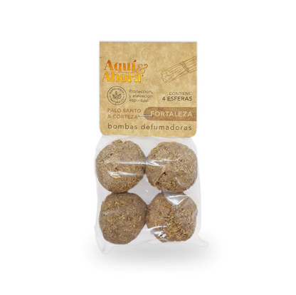 Bombas Defumadoras de Palo Santo & Corteza X4 - FORTALEZA  - Aqui y Ahora - 3 cuotas sin interes