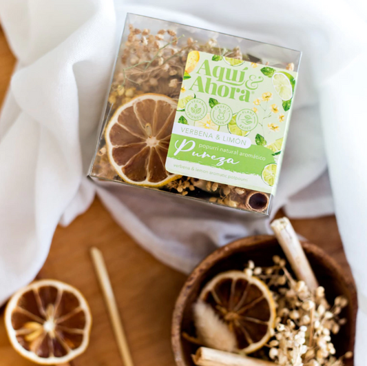 Popurrí Natural Aromático de Verbena y Limón - PUREZA - Aqui y Ahora - 3 cuotas sin interes