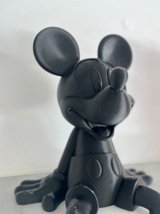 Mickey Disney – Vista frontal de la figura artesanal