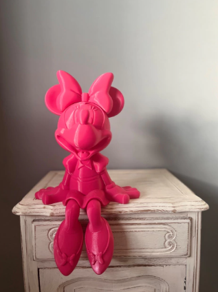 Minnie Disney – Vista frontal de la figura artesanal