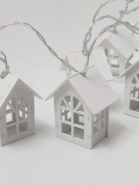 Guirnalda 10 Luces Casitas - 3 cuotas sin interés