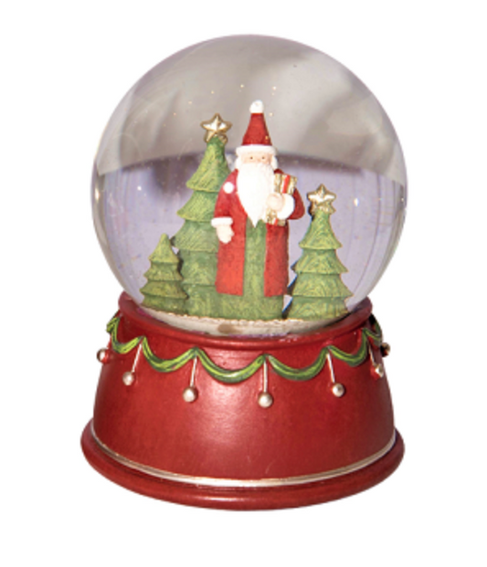 Bola de Papa Noel con caja musical - 3 cuotas sin interés