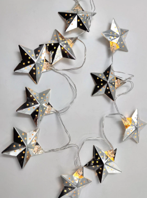 Guirnalda 10 Luces Estrellas - 3 cuotas sin interés