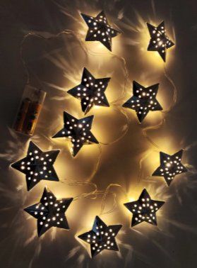 Guirnalda 10 Luces Estrellas - 3 cuotas sin interés