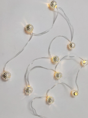 Guirnalda 10 Luces Esferas - 3 cuotas sin interés