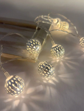 Guirnalda 10 Luces Esferas - 3 cuotas sin interés