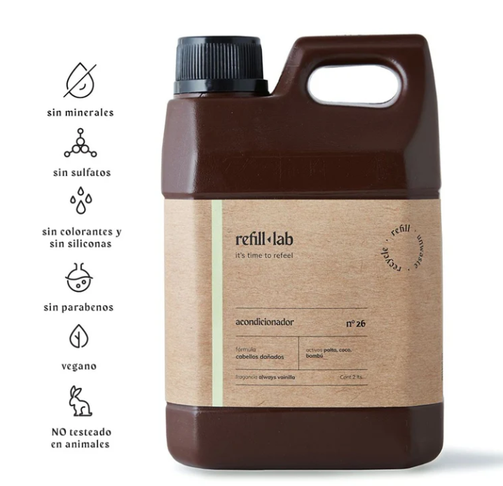 Acondicionador sin sulfatos para cabellos normales - Relaxing Lavanda Refill-Lab  2 LTS en 3 cuotas sin interés