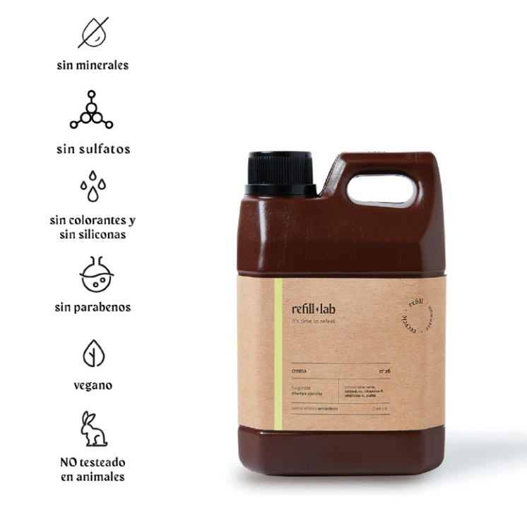 Crema Refill-Lab 1LT en 3 cuotas sin interés
