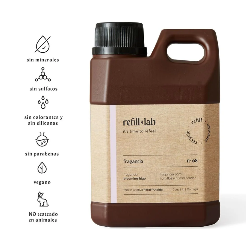 Fragancia pura Refill-Lab 1 LT en 3 cuotas sin interés