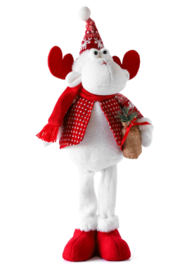 COLECCIÓN 2025 Adorno Reno Blanco Parado - 3 cuotas sin interés