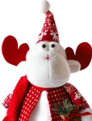 COLECCIÓN 2025 Adorno Reno Blanco Parado - 3 cuotas sin interés