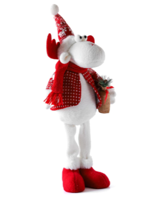 COLECCIÓN 2025 Adorno Reno Blanco Parado - 3 cuotas sin interés