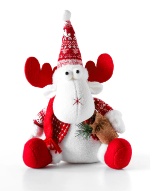 COLECCIÓN 2025 Adorno Reno Blanco Sentado - 3 cuotas sin interés