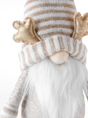 COLECCIÓN 2025 Gnomo sentado navideño dorado - 3 cuotas sin interés