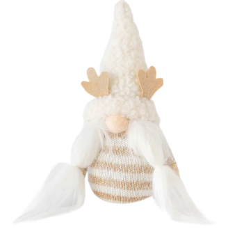 COLECCIÓN 2025 Adorno Colgante Gnomo trenzado Dorado - 3 cuotas sin interés