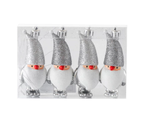 COLECCIÓN 2025 4 Adornitos Colgantes de Gnomos Plateado- 3 cuotas sin interés