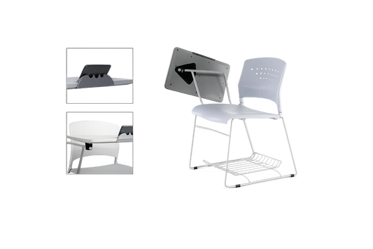 Silla de Capacitación BORA con Pupitre Archivos Activos