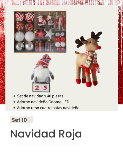 COLECCIÓN CYBERMONDAY - COMBO 10 - Navidad Roja - 6 cuotas sin interés