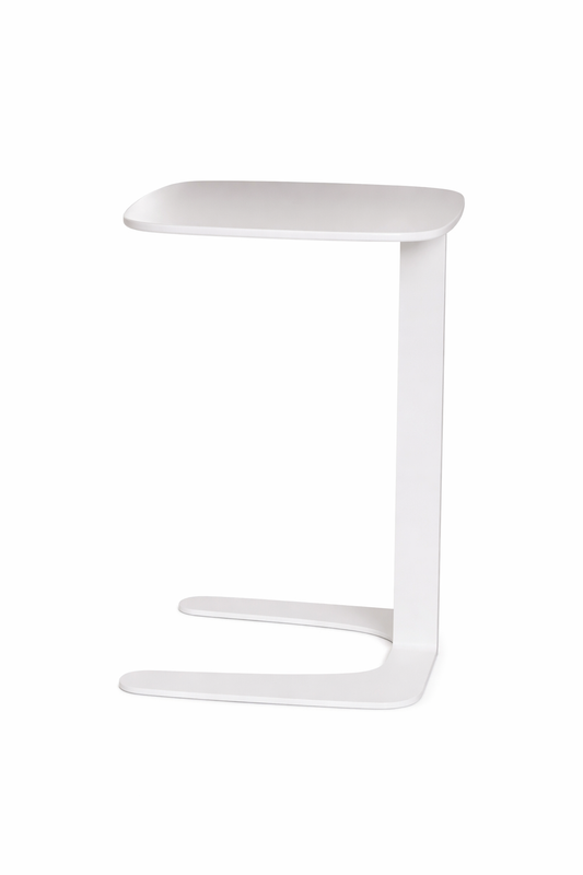 Mesa de arrime Janod Working blanca de diseño minimalista, ideal como mesa auxiliar para sillón o espacio de trabajo.