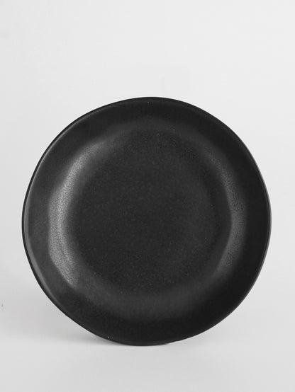 Plato Hondo Negro Ysee Black redondo de porcelana 