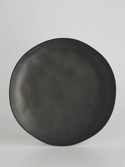 Plato playo de porcelana modelo Ysee Black de 27 cm