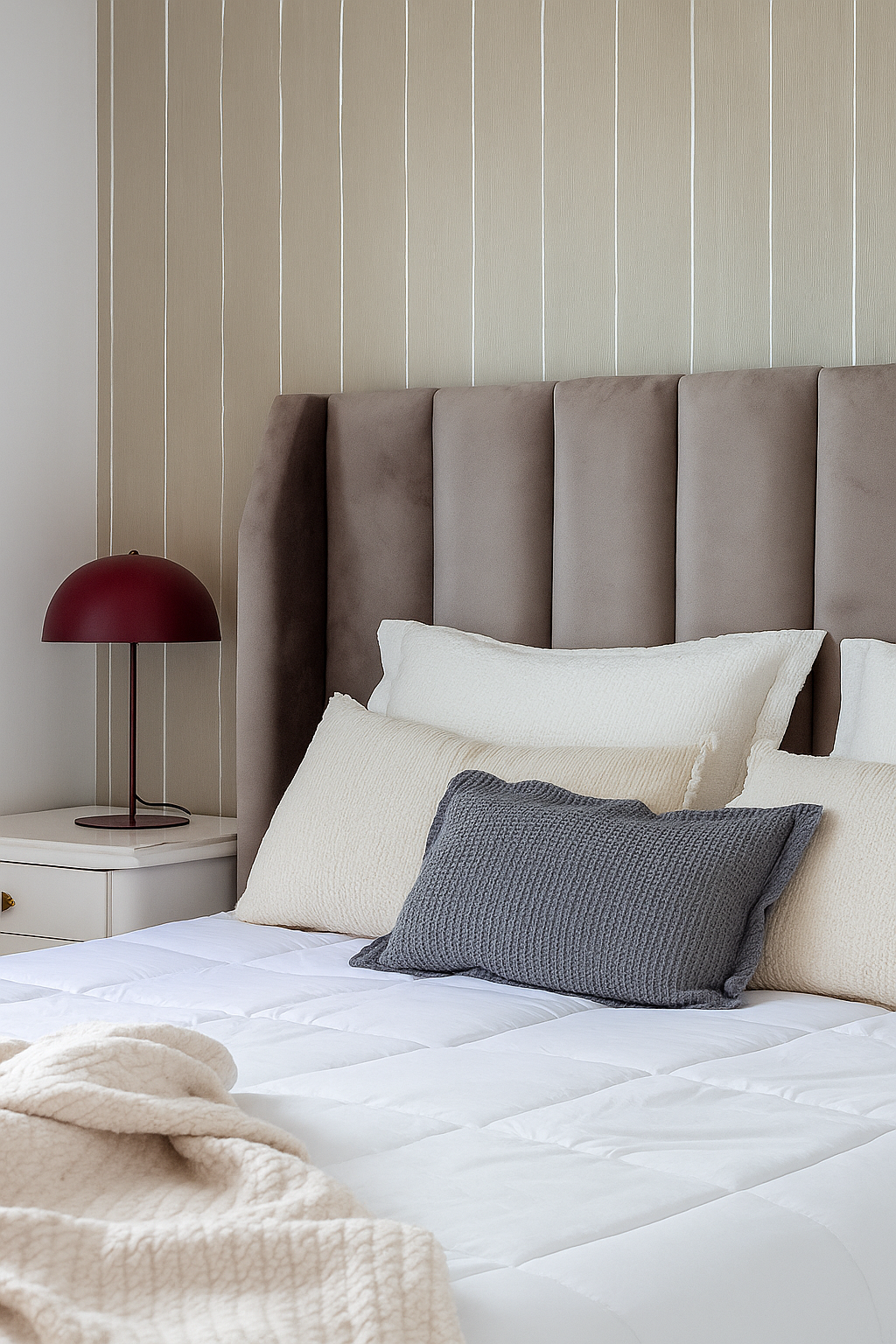 Respaldo alpes  gris en pana antimanchas