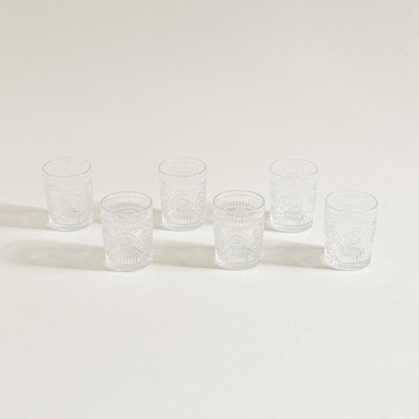 Set x 6 unidades vaso bajo sunflower con descuento durante el HOTSALE 2025