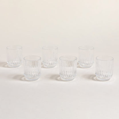 Vaso bajo de 200ml con rayas 