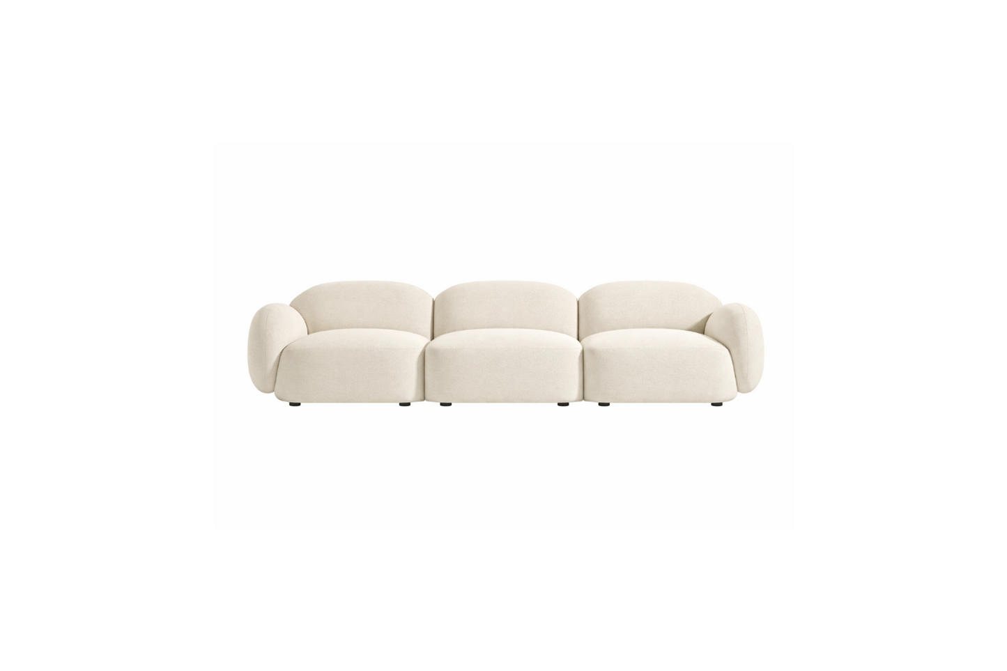 Sofa con curvas, muy comodo y versatil para cada ambiente