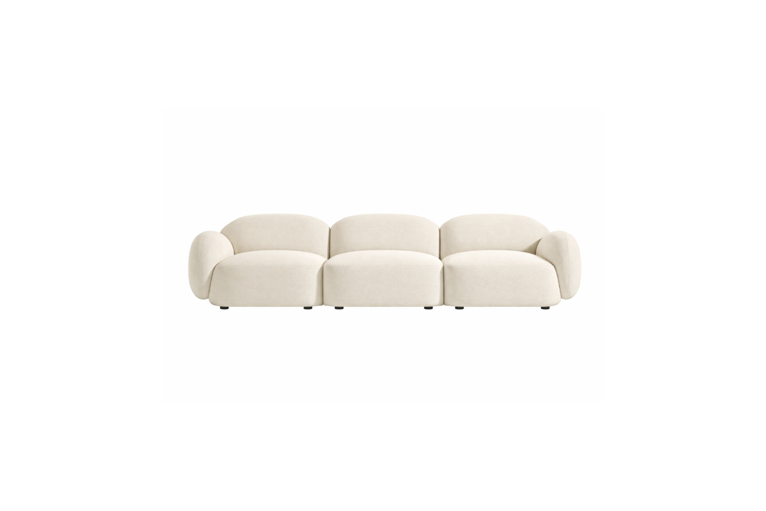 Sofa con curvas, muy comodo y versatil para cada ambiente