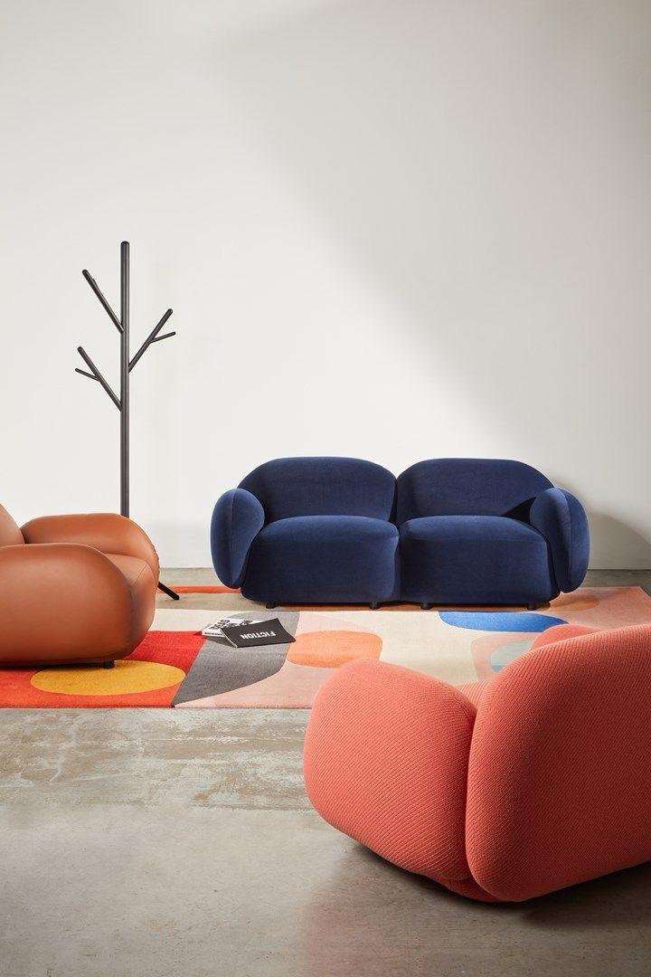Sofa con curvas, muy comodo y versatil para cada ambiente