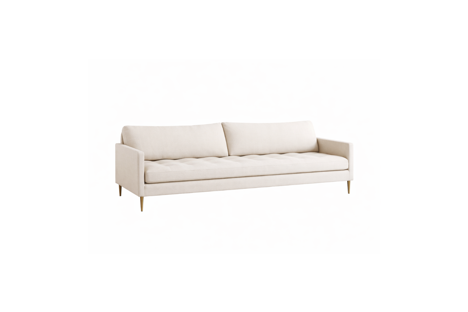 Sillón dos cuerpos moderno color crema