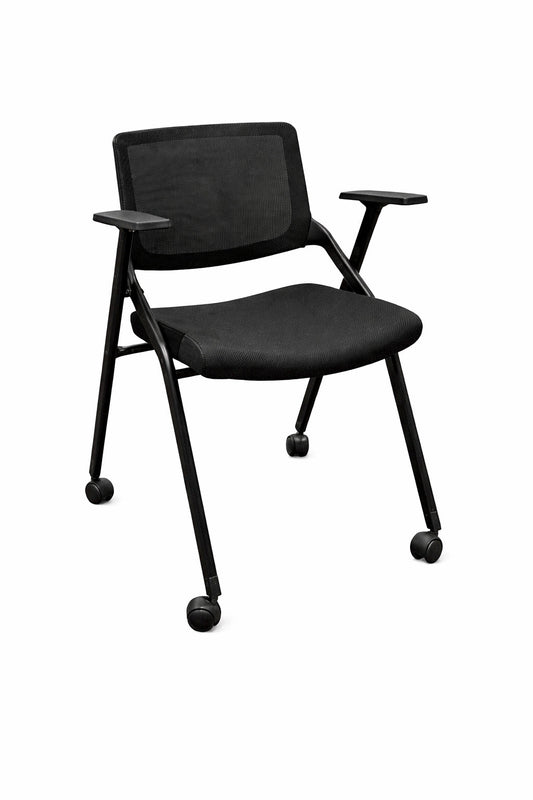 Silla Meet Archivos Activos con ruedas, diseño ergonómico para capacitación y espacios laborales dinámicos.
