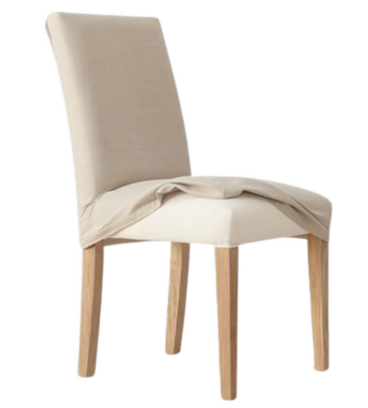Silla Vestida vista lateral tapizado artesanal y estructura de madera maciza para comedor | Tienda de Banquitos
