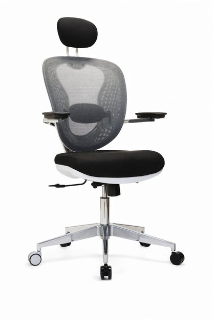 Silla gerencial VERTEBRA con respaldo anatómico de malla, apoyo lumbar y cervical – TDB Archivos Activos