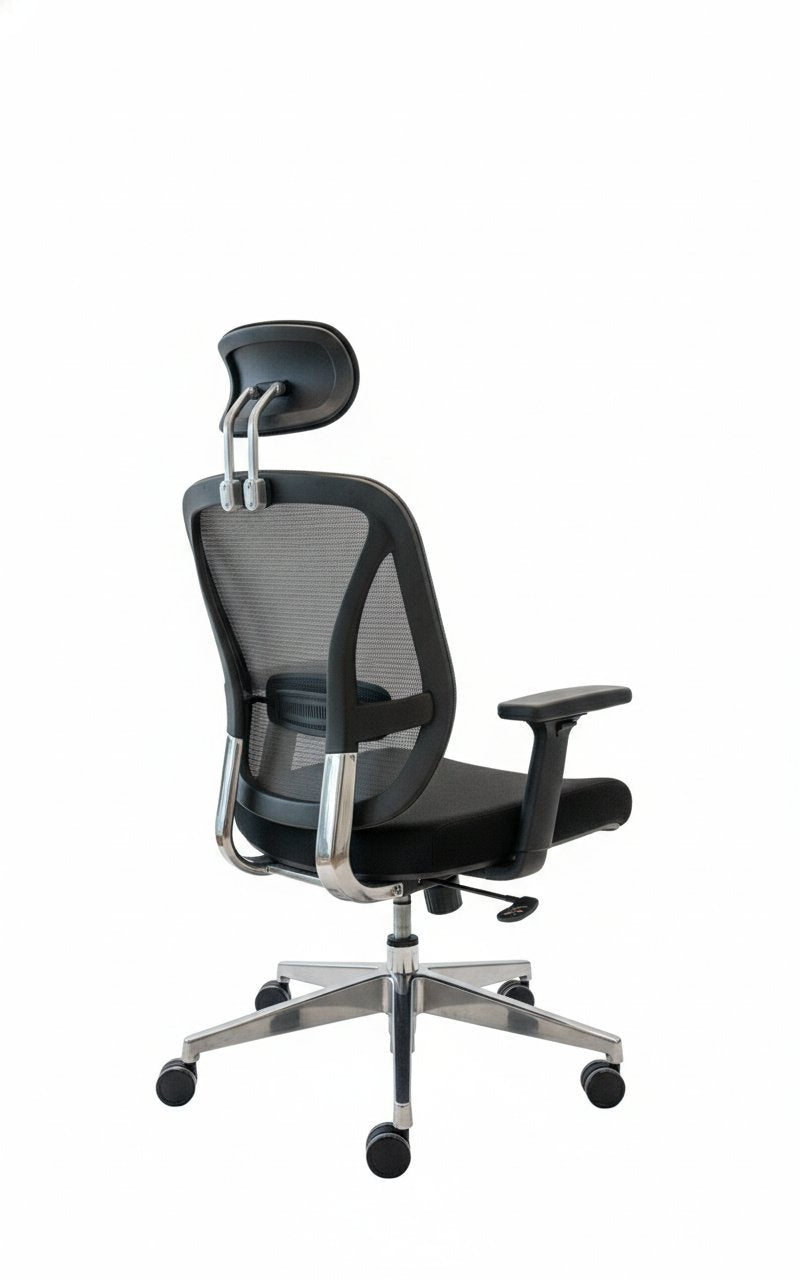 Silla gerencial VERTEBRA con respaldo anatómico de malla, apoyo lumbar y cervical – TDB Archivos Activos