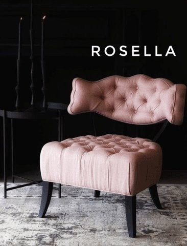 Sillón matero Rosella con respaldo capitoné y patas curvas, disponible en distintos colores – Tienda de Banquitos