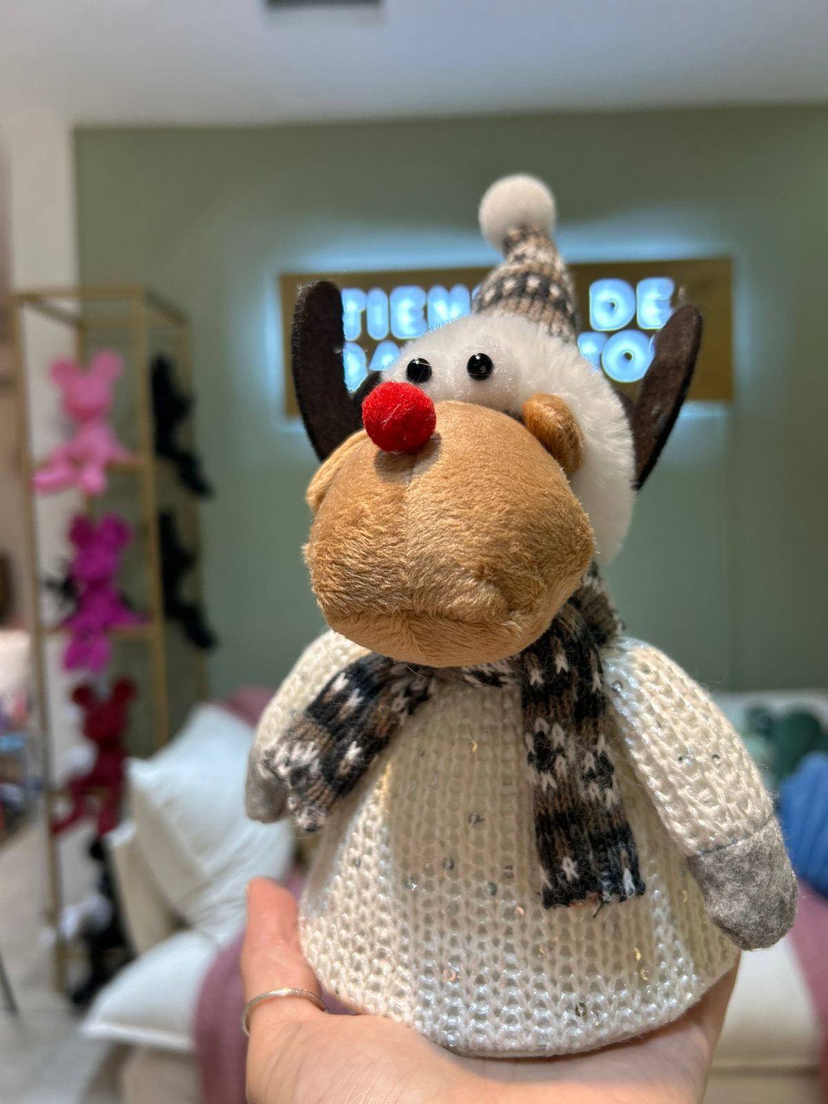 Renito Navideño con LUZ- 3 cuotas sin interés