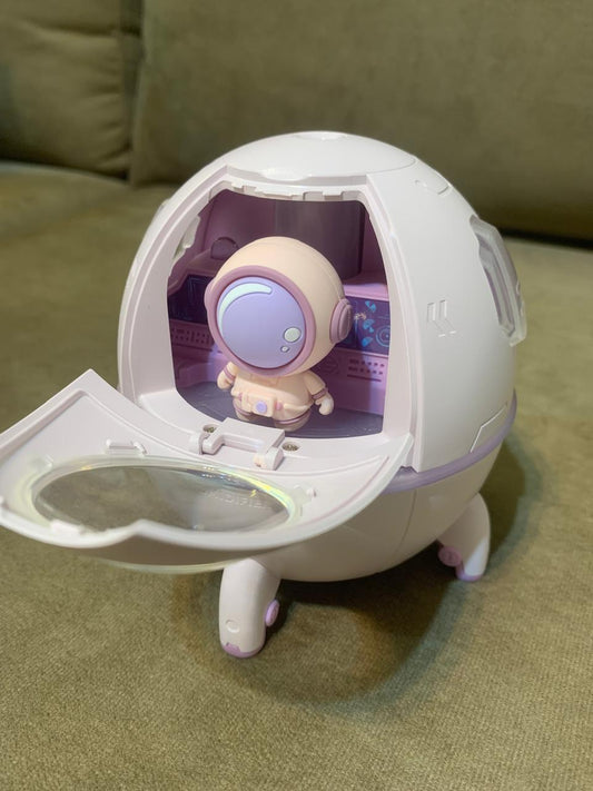 Humidificador chico astronauta violeta & rosa - 6 cuotas sin interés - CYBERMONDAY